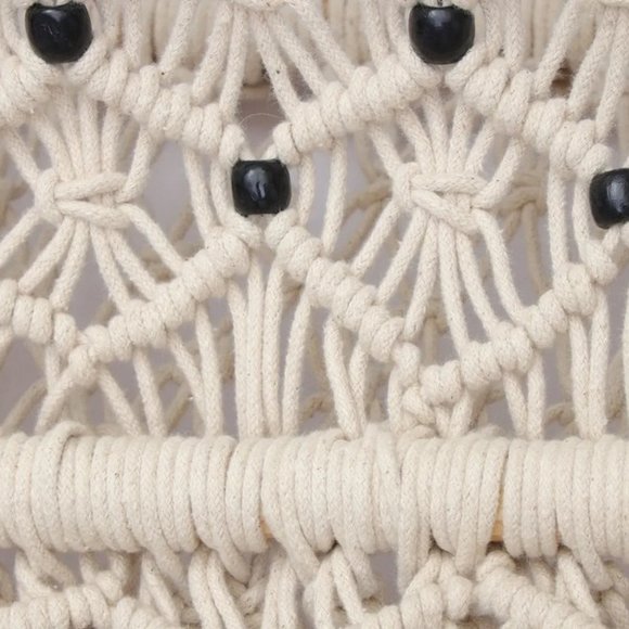 Macrame Rehal Religious Book Stand, 12x12 - Picture 4 of 6